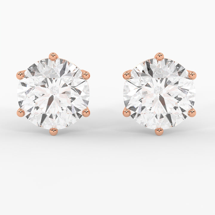 3 CARAT SOLITAIRE EARRINGS