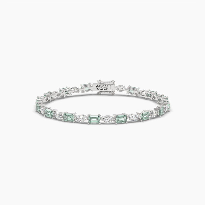 EMERALD DIAMOND TENNIS BRACELET