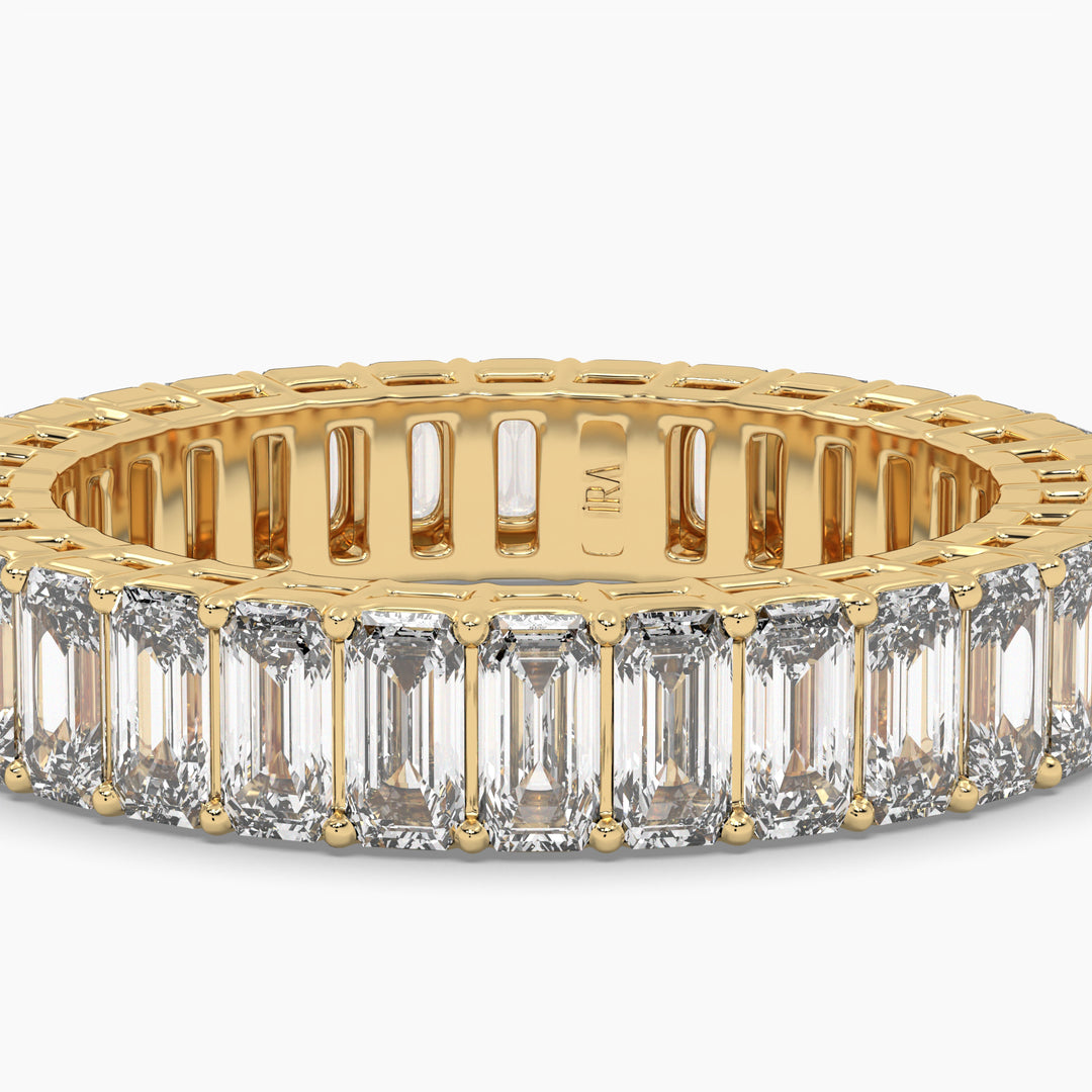 EMERALD CUT ETERNITY BAND