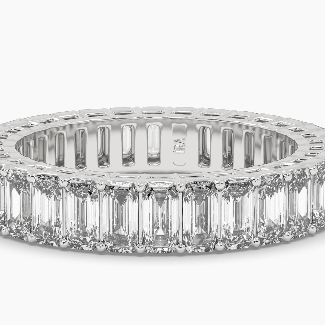 EMERALD CUT ETERNITY BAND