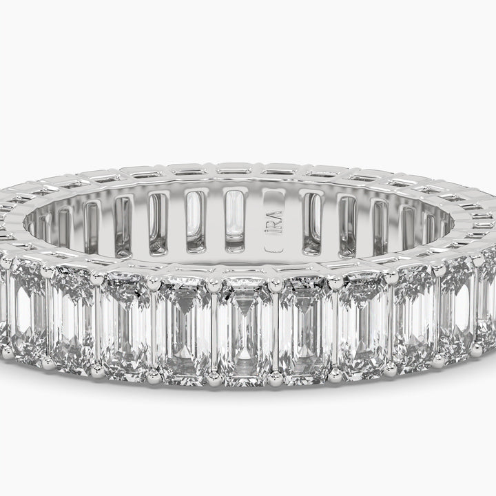 EMERALD CUT ETERNITY BAND