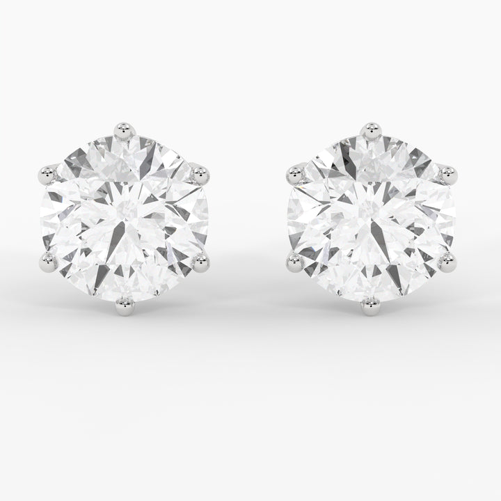 3 CARAT SOLITAIRE EARRINGS