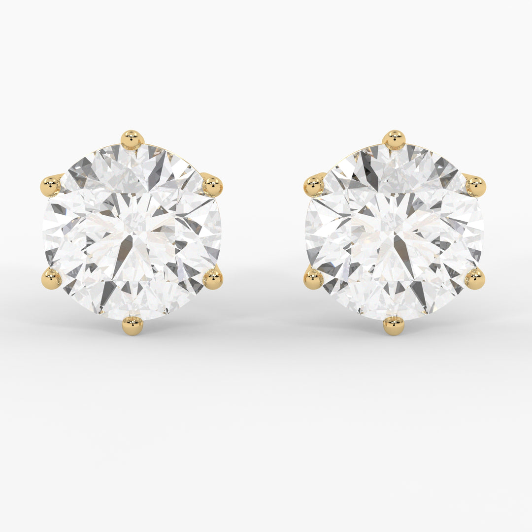 3 CARAT SOLITAIRE EARRINGS
