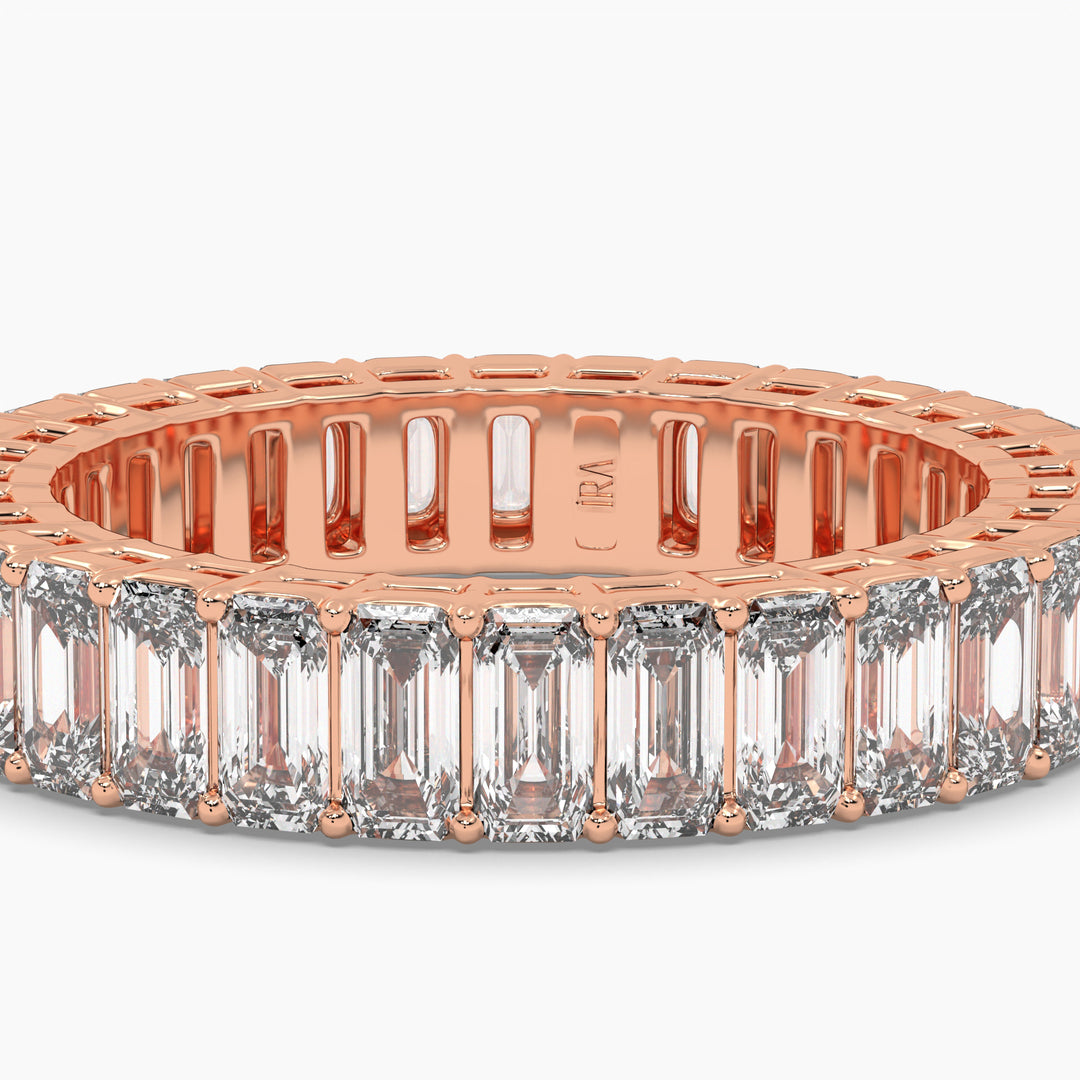 EMERALD CUT ETERNITY BAND