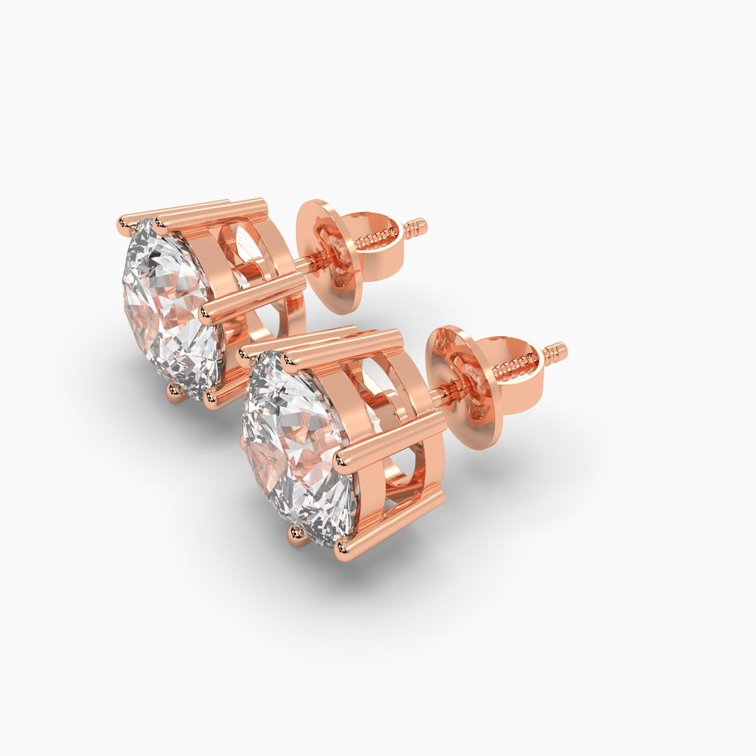2 CARAT SOLITAIRE EARRINGS