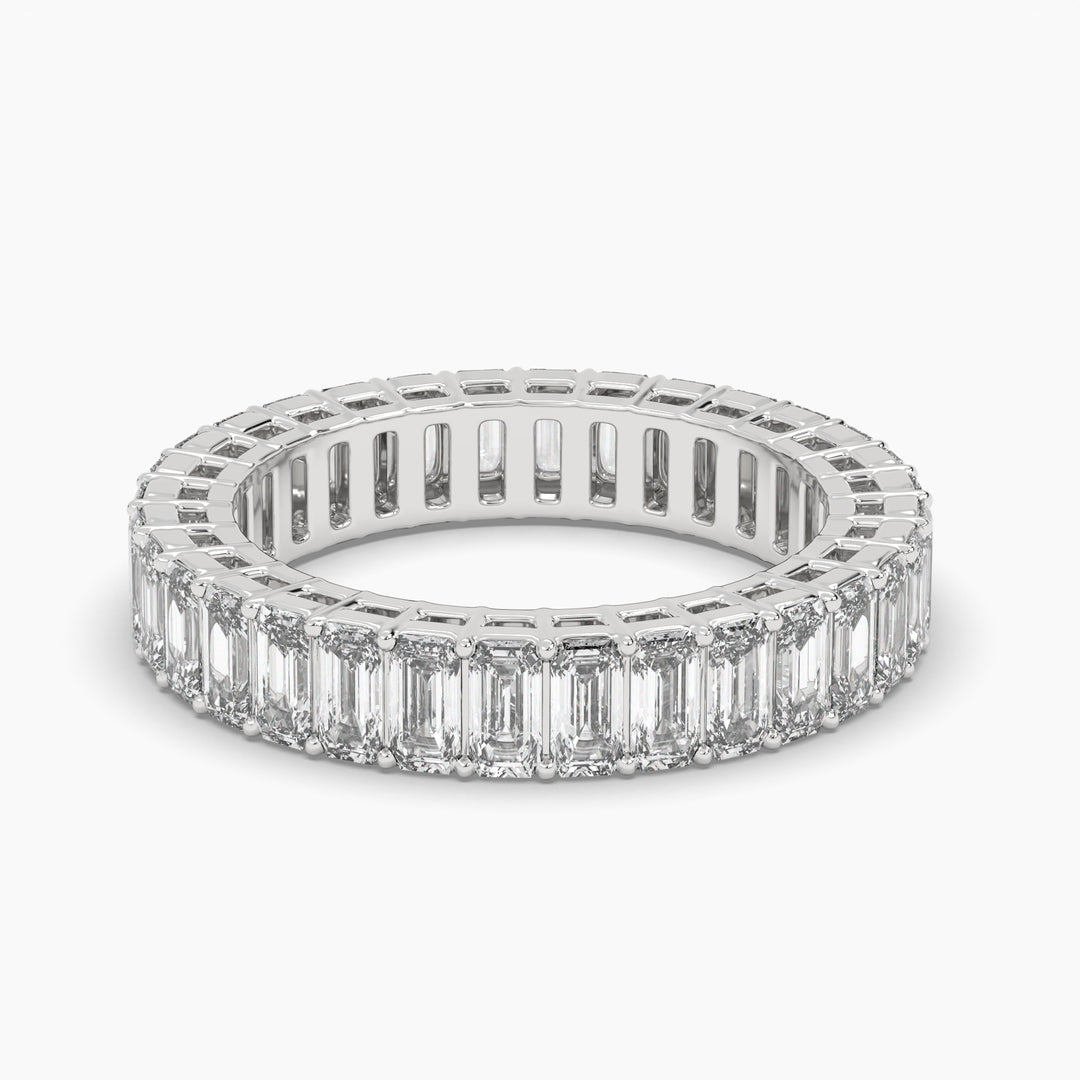 EMERALD CUT ETERNITY BAND