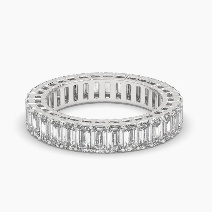 EMERALD CUT ETERNITY BAND