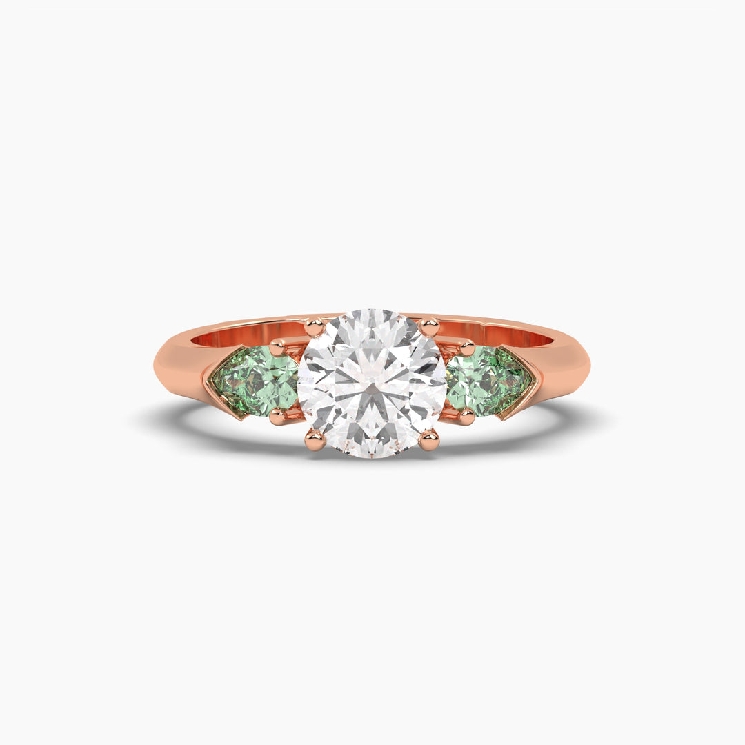 TRILOGY EMERALD RING
