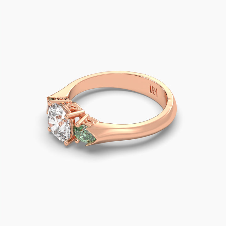 TRILOGY EMERALD RING