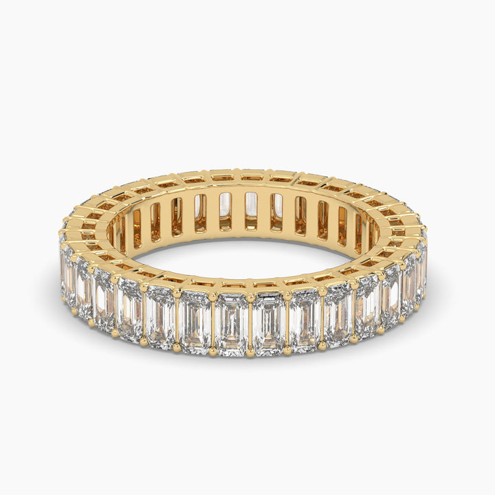 EMERALD CUT ETERNITY BAND
