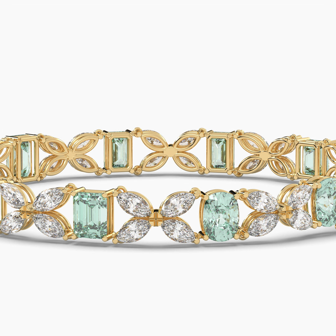 EMERALD DIAMOND BRACELET