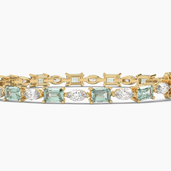 EMERALD DIAMOND TENNIS BRACELET