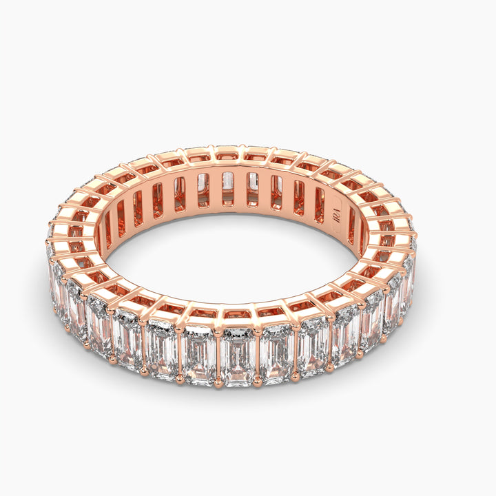 EMERALD CUT ETERNITY BAND