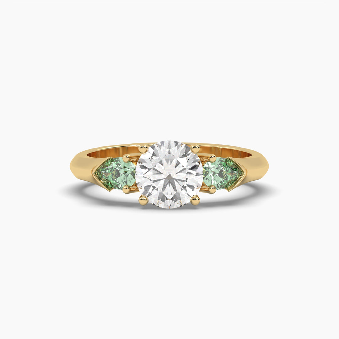 TRILOGY EMERALD RING