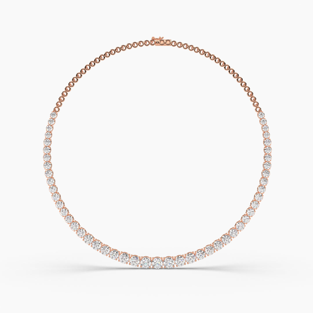SOLITAIRE DIAMOND ROUND NECKLACE