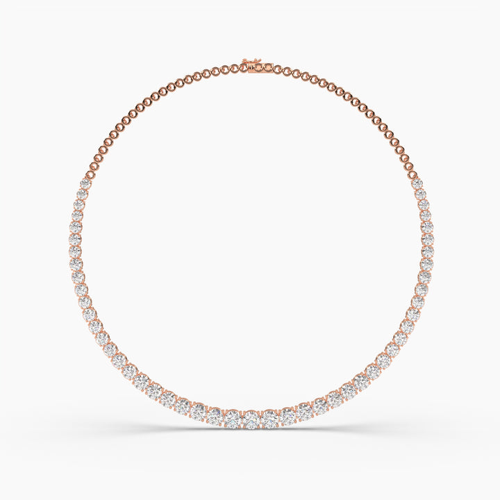 SOLITAIRE DIAMOND ROUND NECKLACE