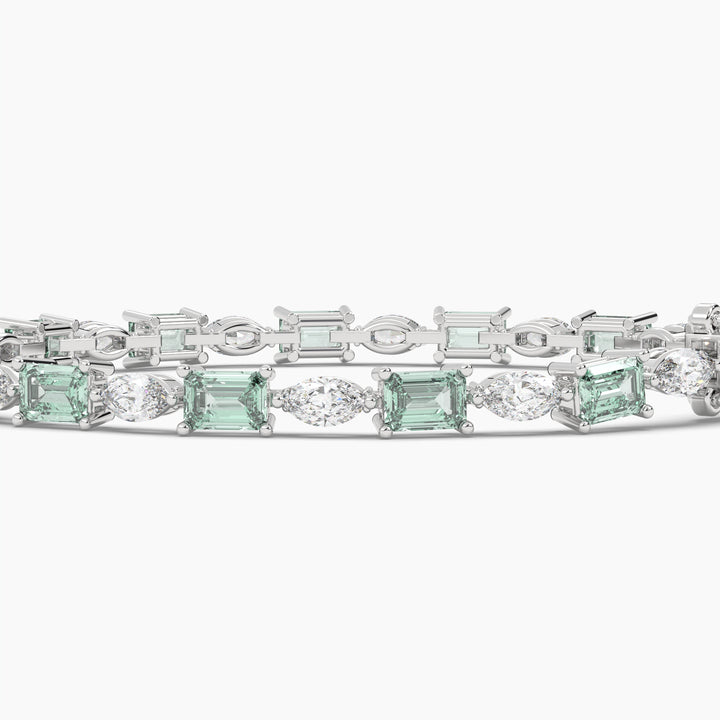 EMERALD DIAMOND TENNIS BRACELET