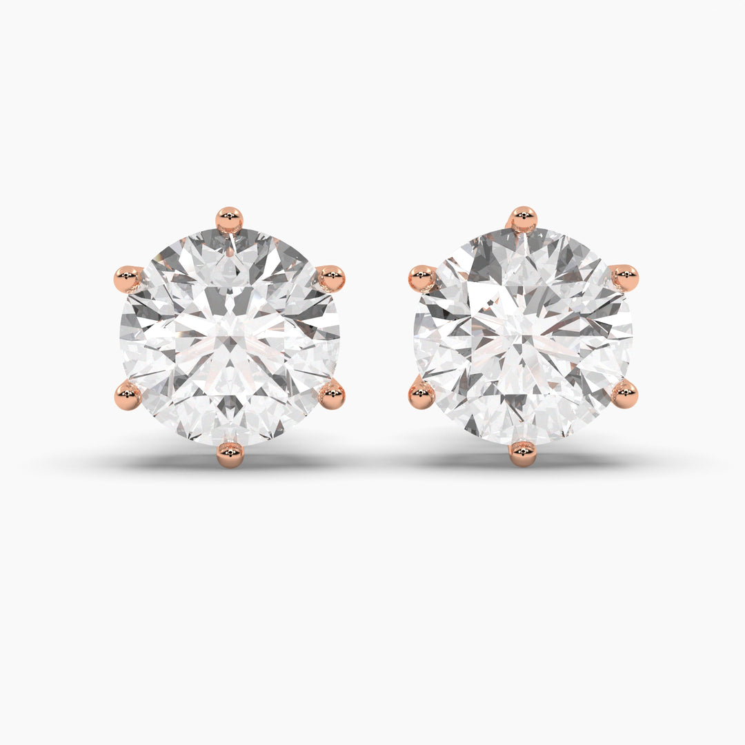 2 CARAT SOLITAIRE EARRINGS