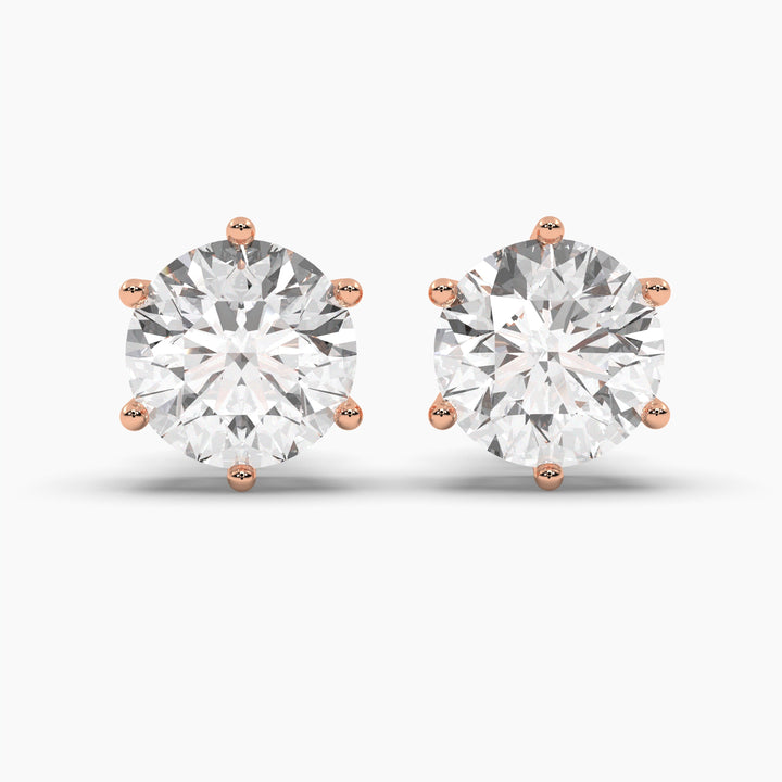 2 CARAT SOLITAIRE EARRINGS