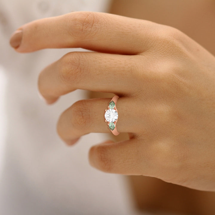 TRILOGY EMERALD RING