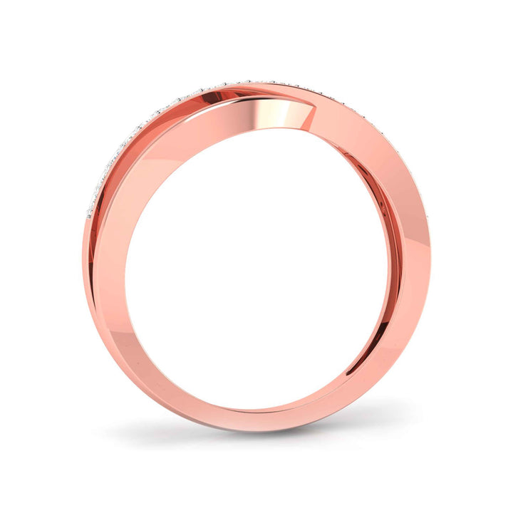 CROSSOVER DIAMOND RING
