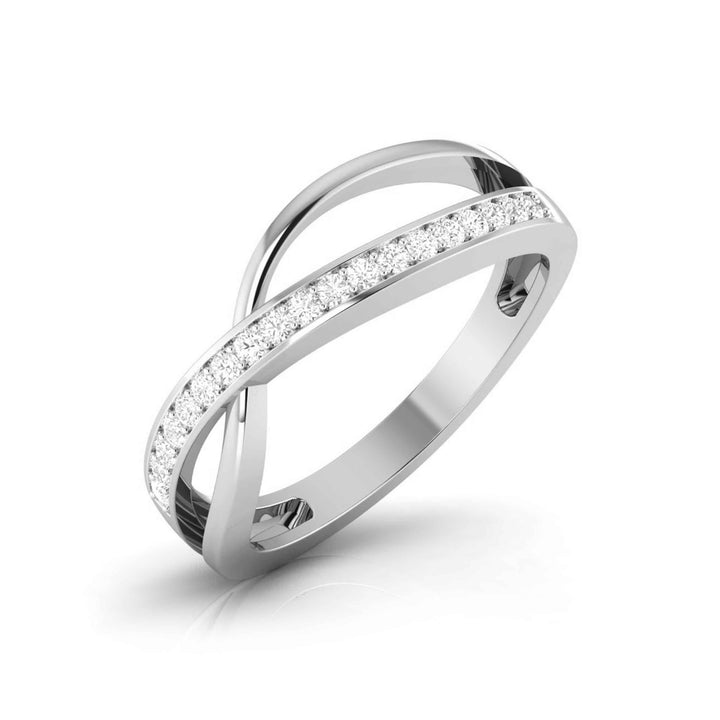CROSSOVER DIAMOND RING