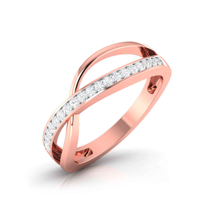CROSSOVER DIAMOND RING