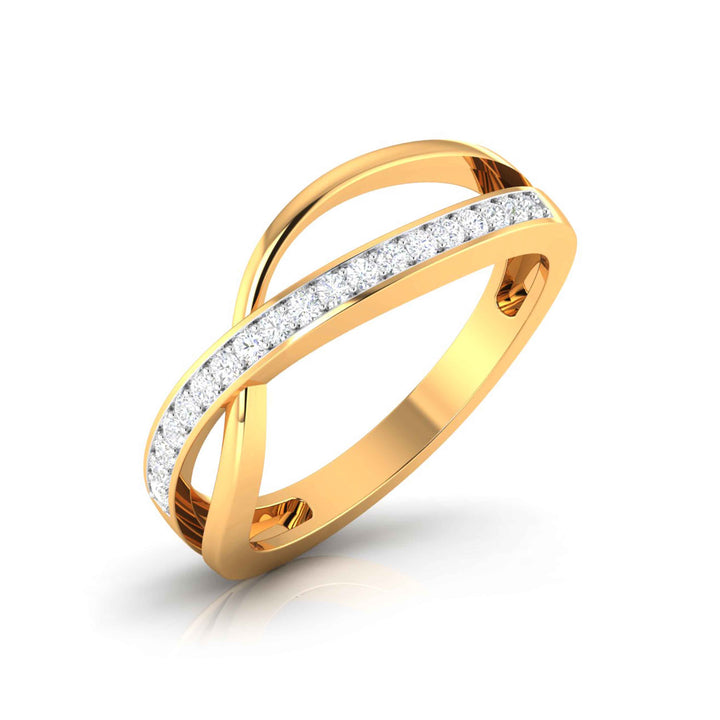 CROSSOVER DIAMOND RING