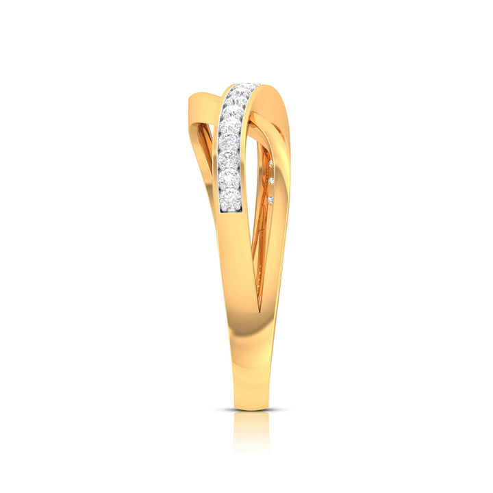 CROSSOVER DIAMOND RING