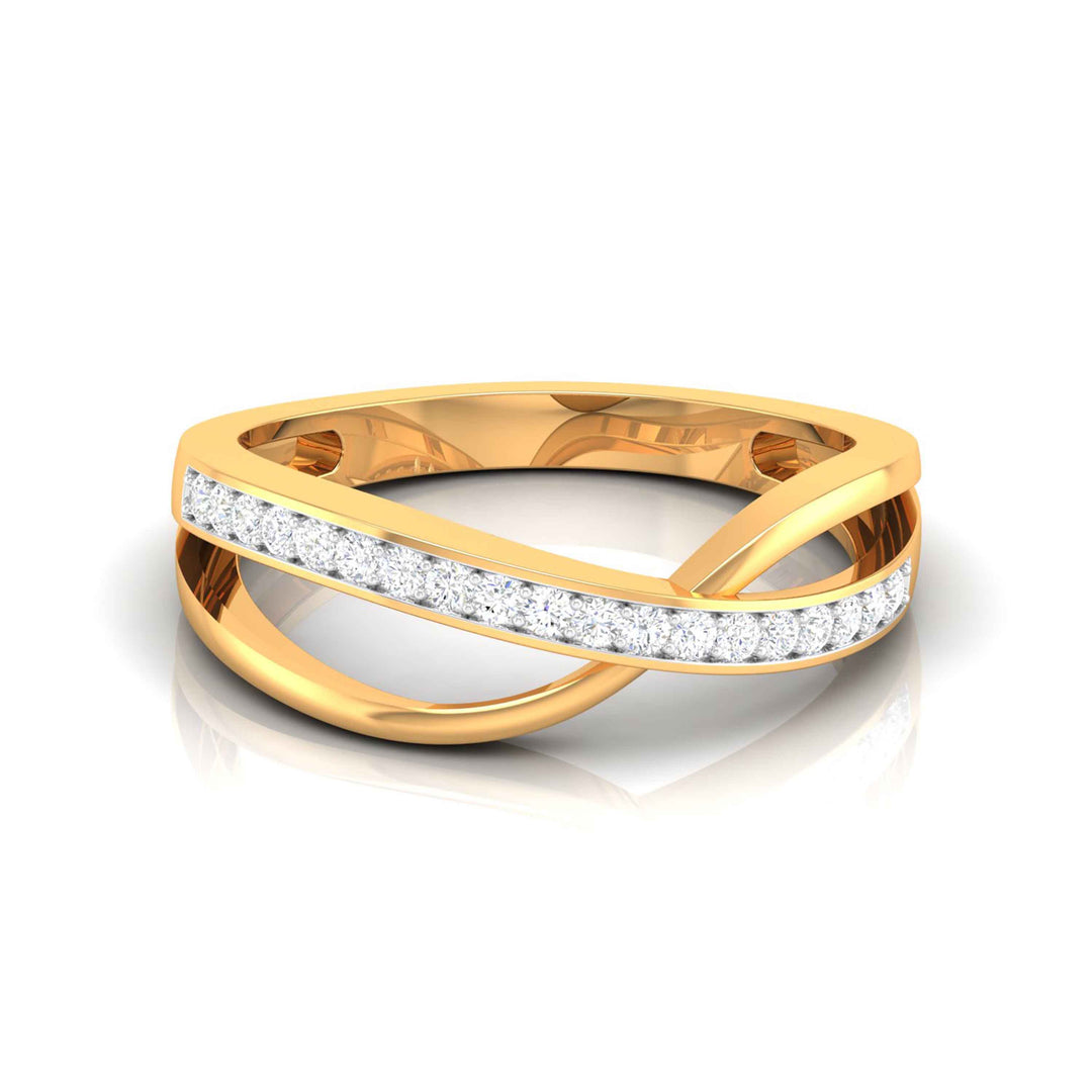CROSSOVER DIAMOND RING