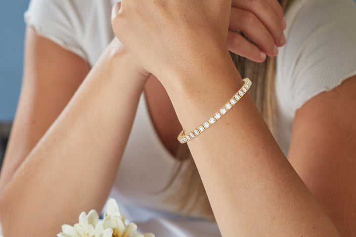 20 Pointer Diamond Rounds Tennis Bracelet