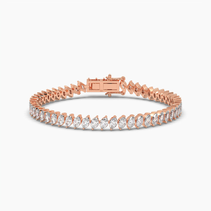 20 Pointer Diamond Marquise Tennis Bracelet
