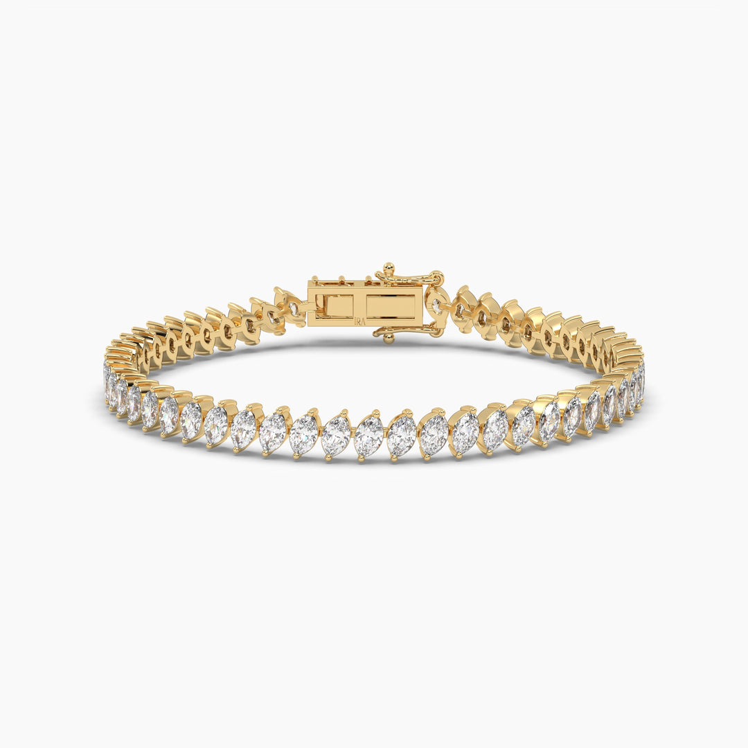 20 Pointer Diamond Marquise Tennis Bracelet