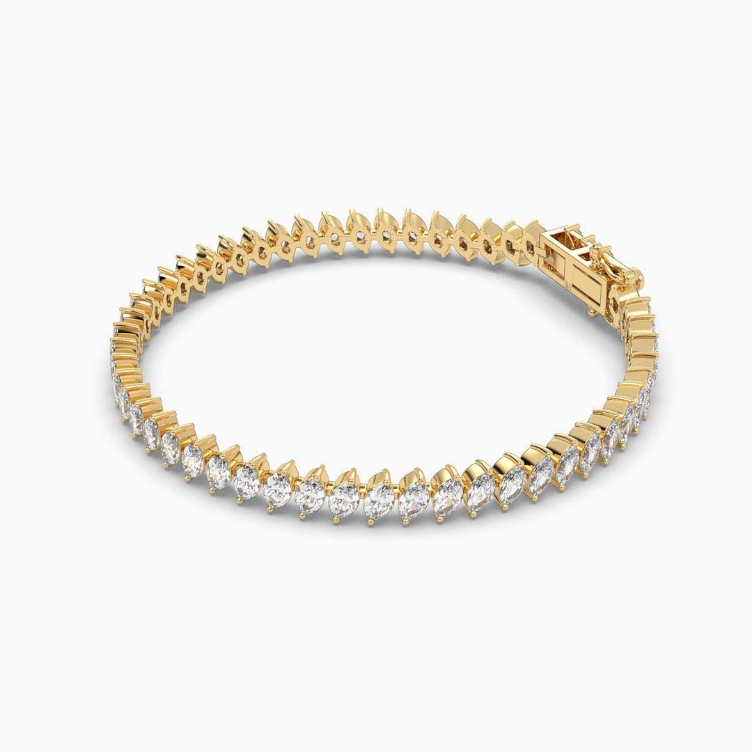 20 Pointer Diamond Marquise Tennis Bracelet
