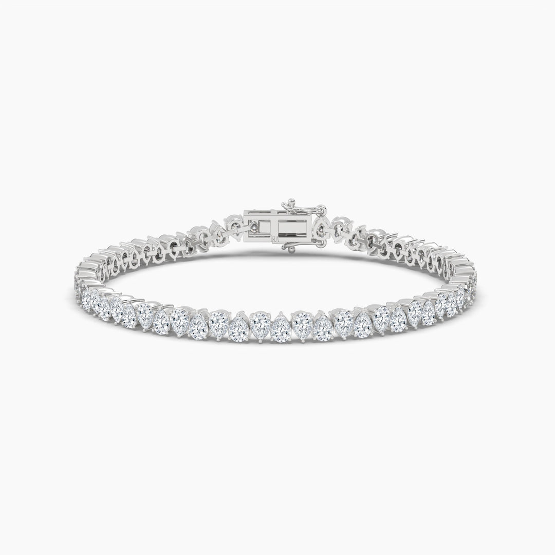20 Pointer Diamond Pears Tennis Bracelet
