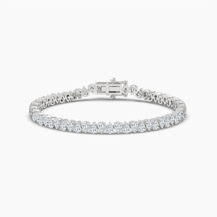 20 Pointer Diamond Pears Tennis Bracelet