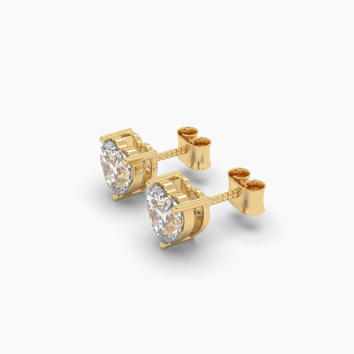 One Carat Hearts Earring
