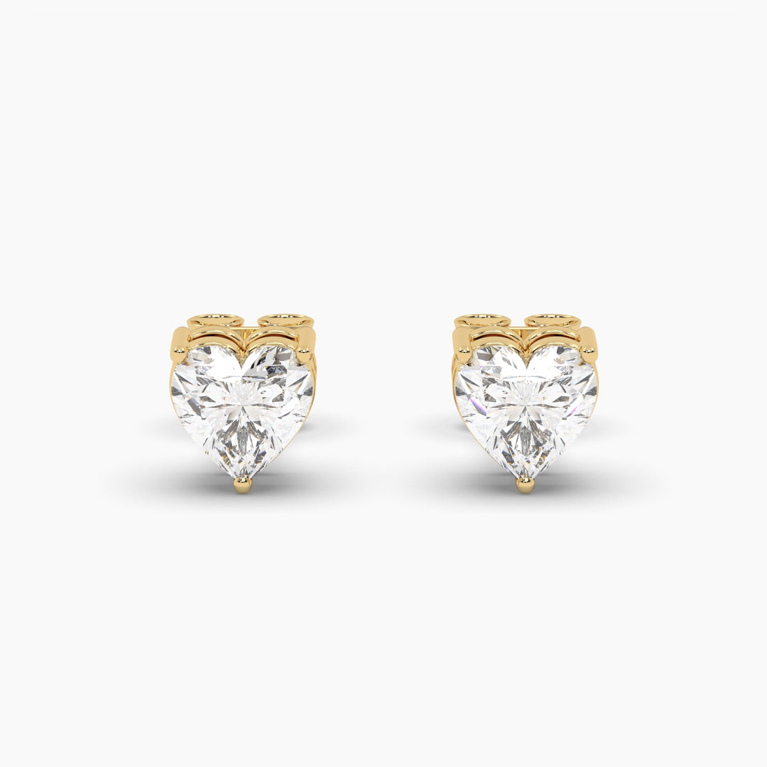 Half Carat Hearts Earring