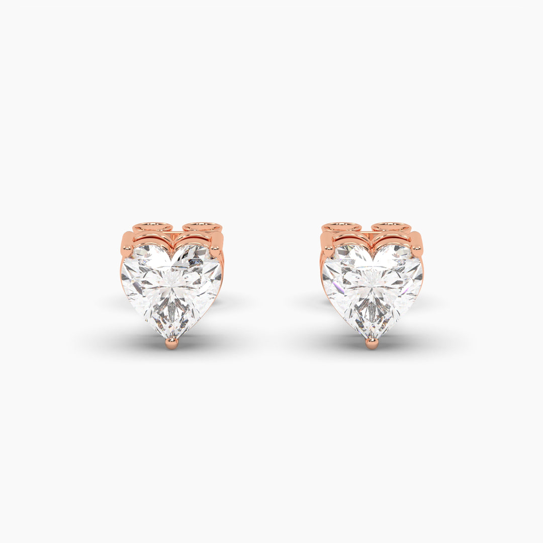Half Carat Hearts Earring