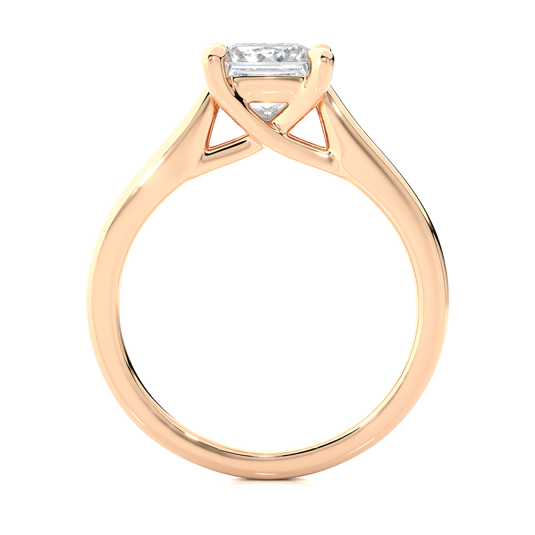A SOLITAIRE PRINCESS  DIAMOND RING