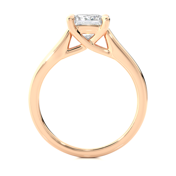 A SOLITAIRE PRINCESS  DIAMOND RING