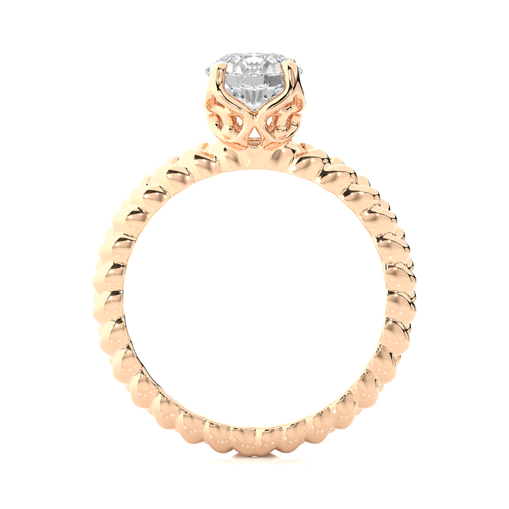 TWISTED TALES ENGAGEMENT RING SET WITH A 1 CARAT SOLITAIRE ROUND DIAMOND