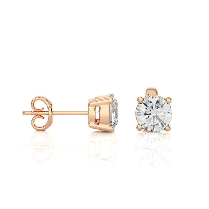 SOLITAIRE STUDS IN PRONG SETTING