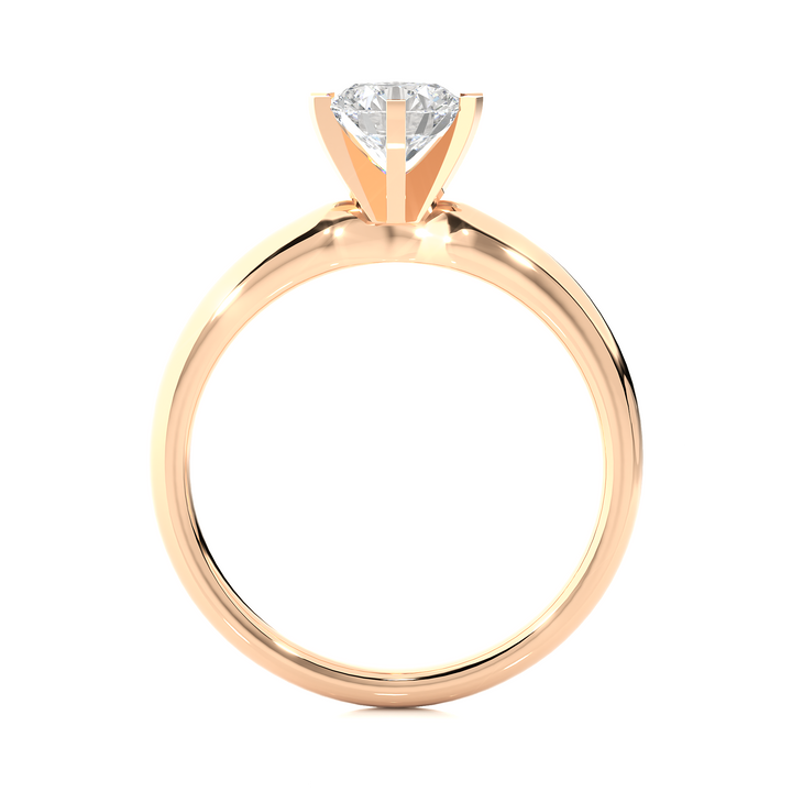 DIAMOND ROUND ENGAGEMENT RING IN PRONG SETTING