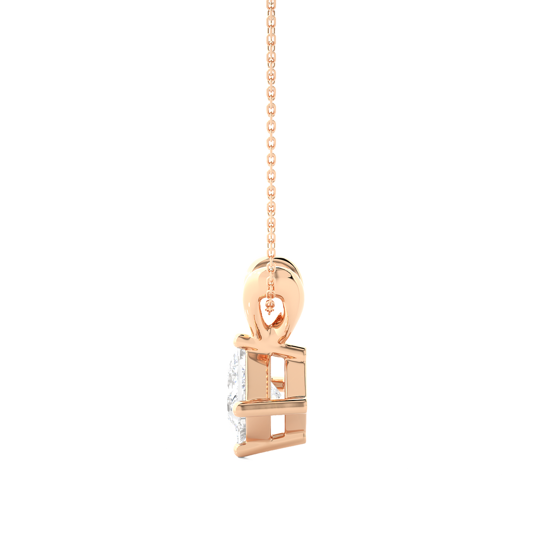 HALF CARAT PRINCESS DIAMOND NECKLACE
