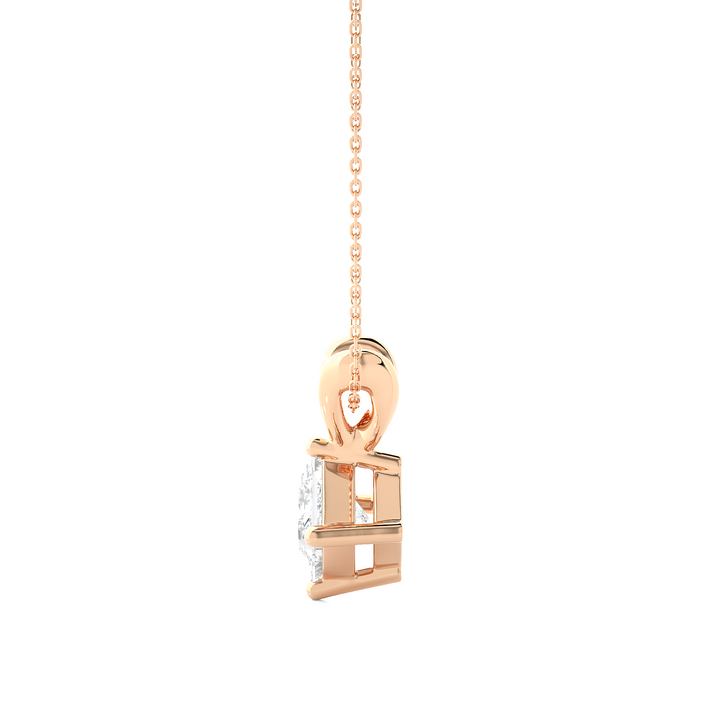 HALF CARAT PRINCESS DIAMOND NECKLACE