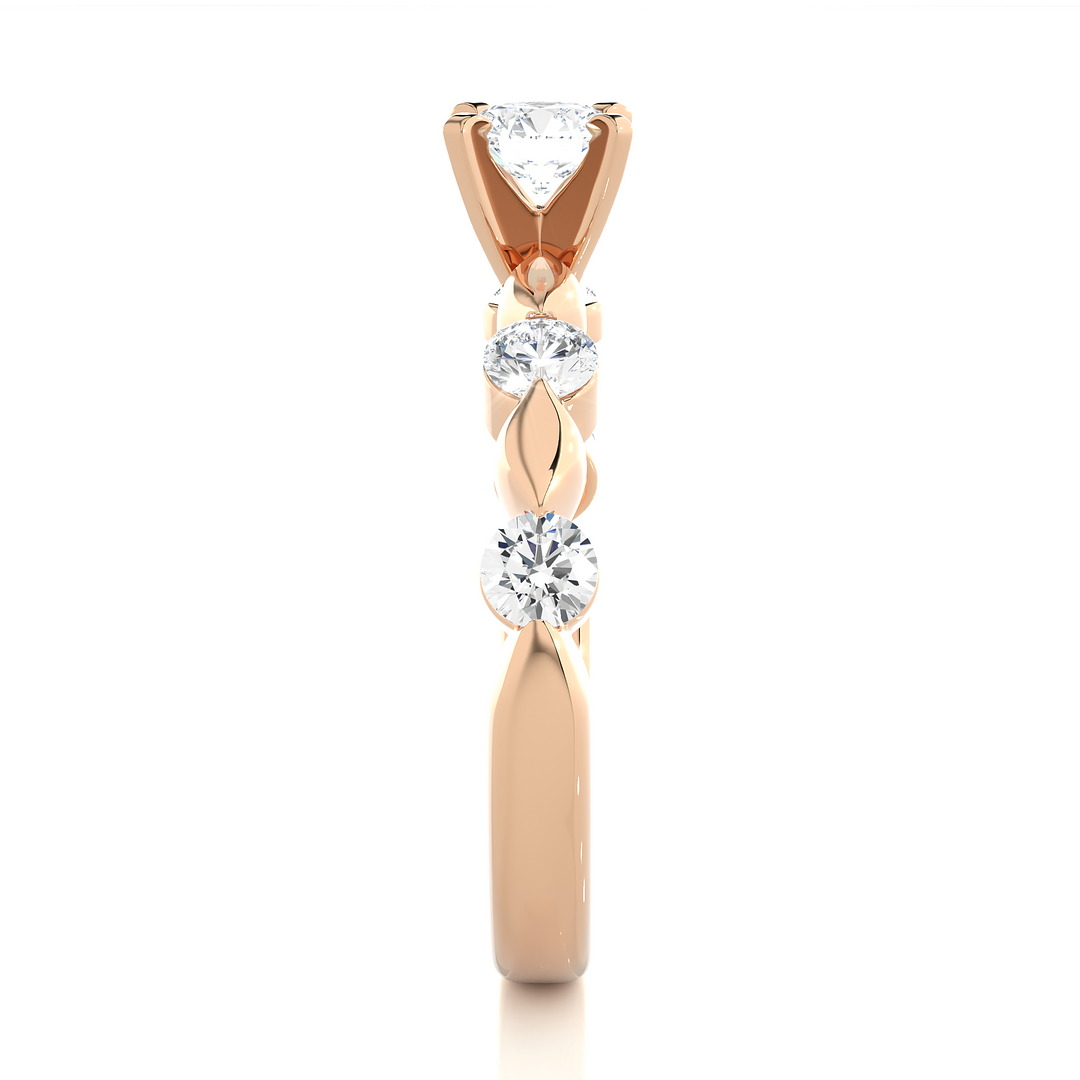 A DAILY WEAR SOLID GOLD DIAMOND RING