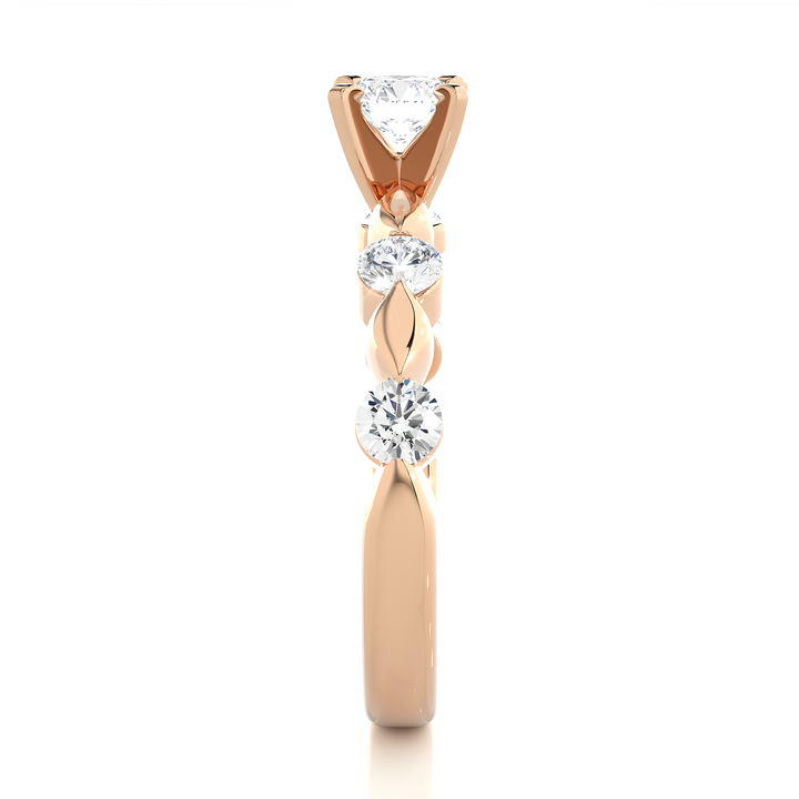 A DAILY WEAR SOLID GOLD DIAMOND RING