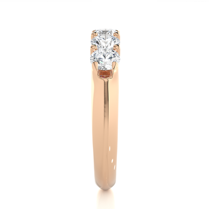 5 ROUND DIAMONDS WEDDING BAND