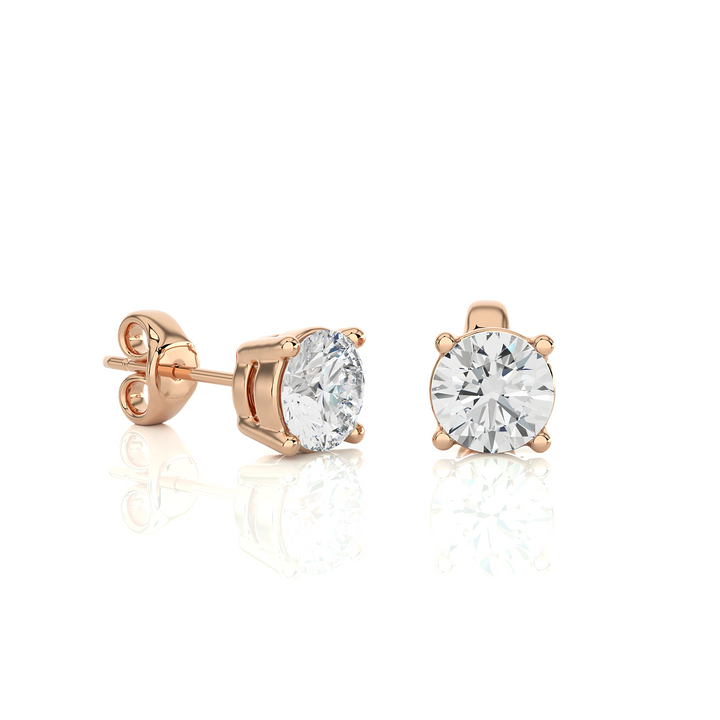 SOLITAIRE STUDS IN PRONG SETTING